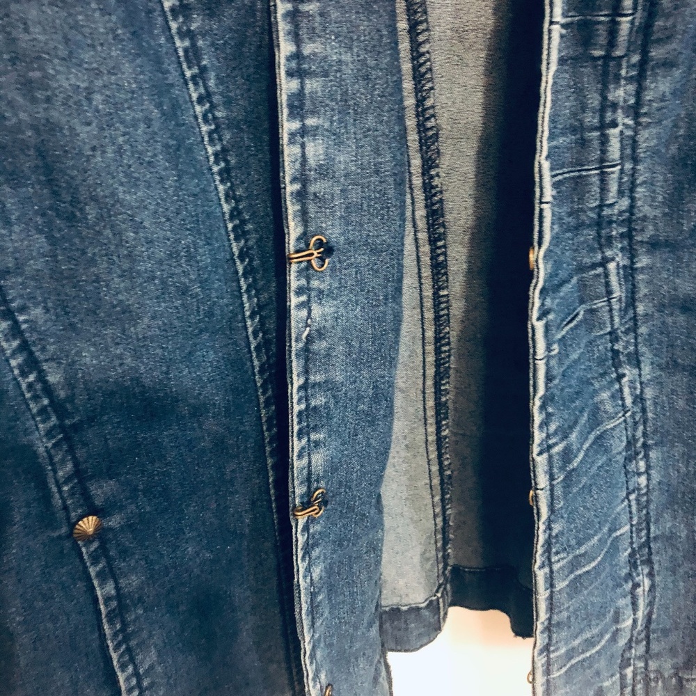 Vintage Women's Blujean Jacket Long Sleeves - Picture 6 of 14